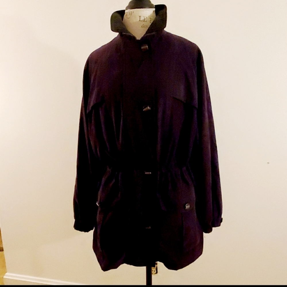 Gallery Deep Purple Suede Coat